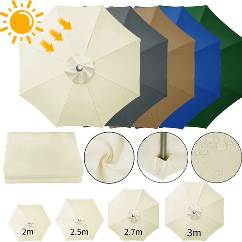 Large parasol umbrella - 2m,