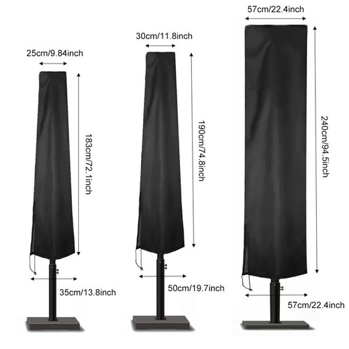 Waterproof parasol cover with - cover,