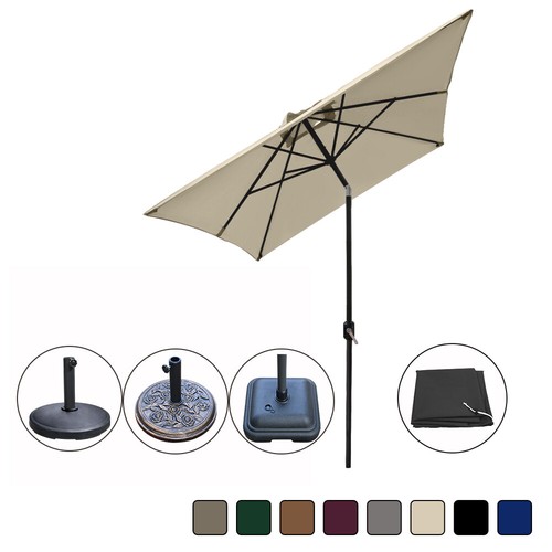 2x3m rectangle garden parasol - garden,
