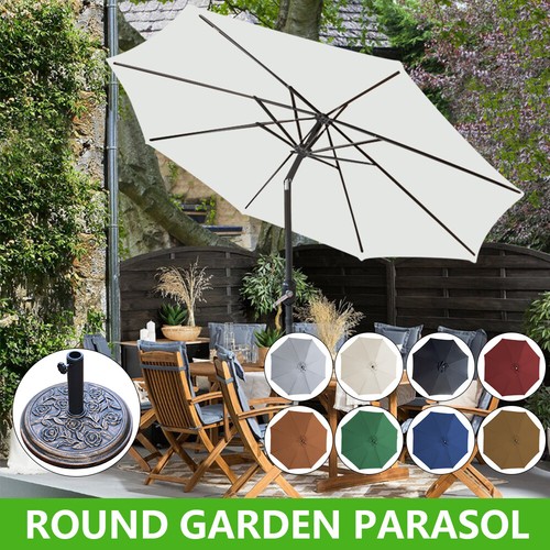 Round garden parasol - round,