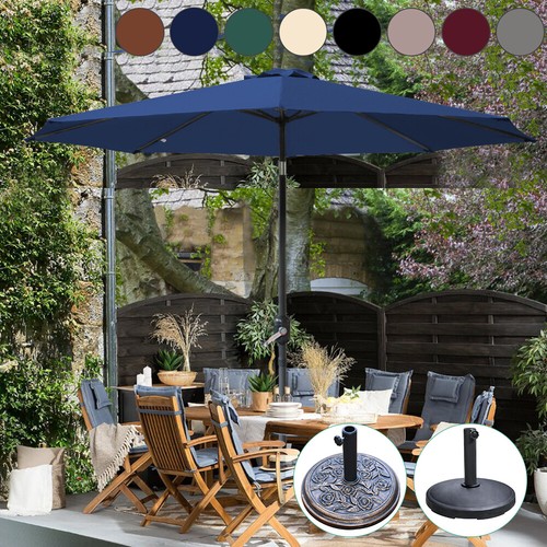 Round garden parasol - 2.7m,