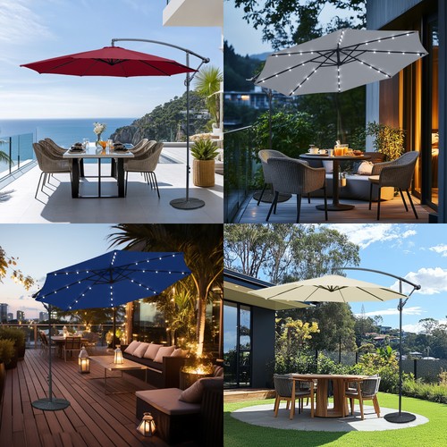 Solar led cantilever - solar,