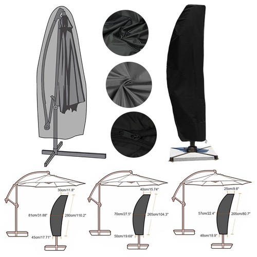Deluxe cantilever parasol - 3m,