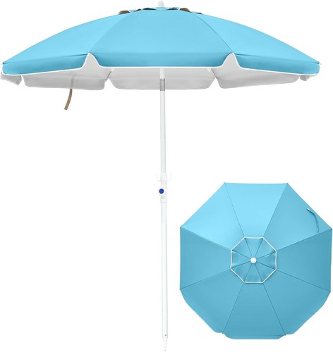 Beach umbrella with sand - 1.8m,