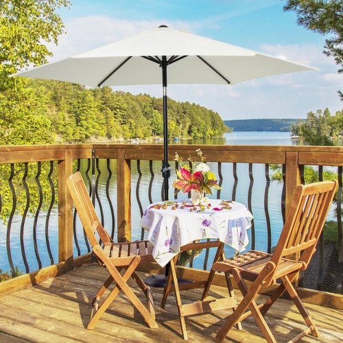 Garden parasol with steel - with,