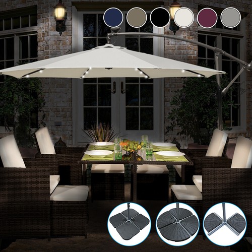 Led powered banana parasol - led,